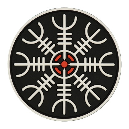 M-TAC Naszywka na rzep Hełm Grozy PVC Black White