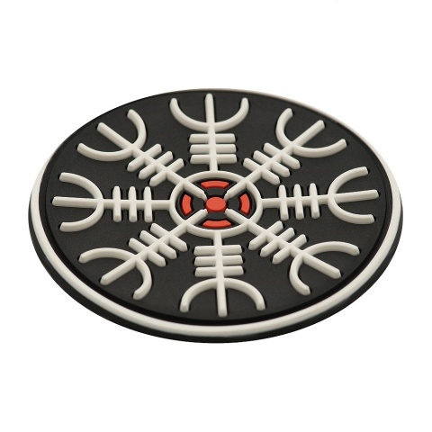 M-TAC Naszywka na rzep Hełm Grozy PVC Black White
