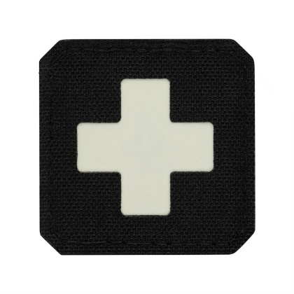 M-TAC Naszywka na rzep Medic Cross Laser Cut Black GID
