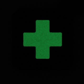 M-TAC Naszywka na rzep Medic Cross Laser Cut Black GID
