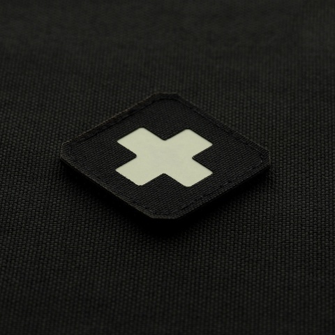 M-TAC Naszywka na rzep Medic Cross Laser Cut Black GID
