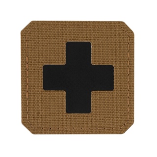 M-TAC Naszywka na rzep Medic Cross Laser Cut Coyote Black