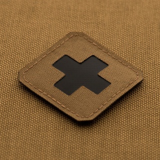 M-TAC Naszywka na rzep Medic Cross Laser Cut Coyote Black