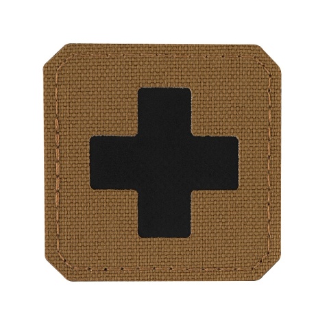 M-TAC Naszywka na rzep Medic Cross Laser Cut Coyote Black