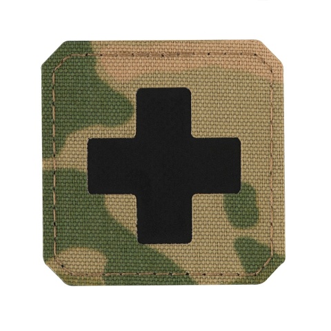 M-TAC Naszywka na rzep Medic Cross Laser Cut MultiCam® Black