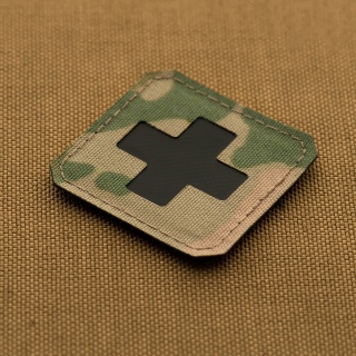 M-TAC Naszywka na rzep Medic Cross Laser Cut MultiCam® Black