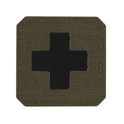 M-TAC Naszywka na rzep Medic Cross Laser Cut Ranger Green Black