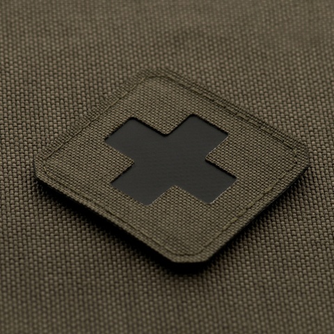 M-TAC Naszywka na rzep Medic Cross Laser Cut Ranger Green Black
