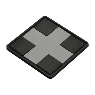M-TAC Naszywka na rzep Medic Cross Square PVC Black Grey
