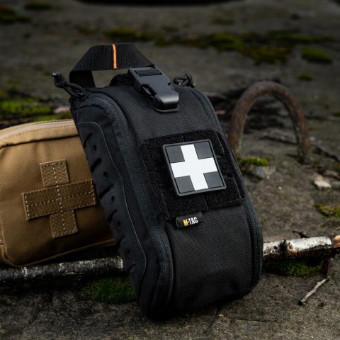 M-TAC Naszywka na rzep Medic Cross Square PVC Black Grey