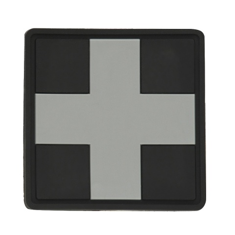 M-TAC Naszywka na rzep Medic Cross Square PVC Black Grey