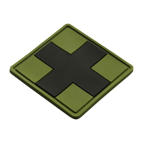 M-TAC Naszywka na rzep Medic Cross Square PVC Black Olive
