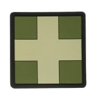 M-TAC Naszywka na rzep Medic Cross Square PVC Olive