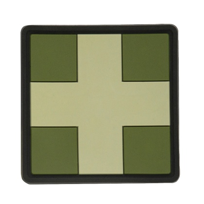 M-TAC Naszywka na rzep Medic Cross Square PVC Olive