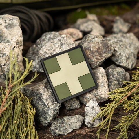 M-TAC Naszywka na rzep Medic Cross Square PVC Olive