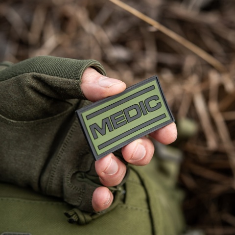 M-TAC Naszywka na rzep Medic PVC Black Olive