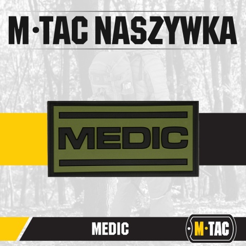 M-TAC Naszywka na rzep Medic PVC Black Olive