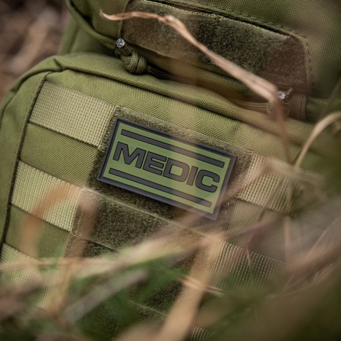 M-TAC Naszywka na rzep Medic PVC Black Olive