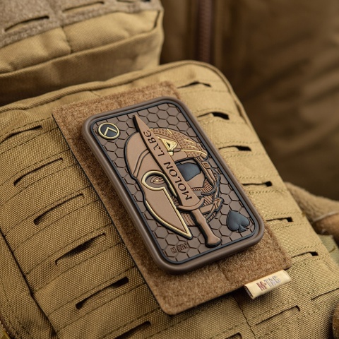M-TAC Naszywka na rzep Morale Patch Molon Labe Ace 3D PVC Coyote
