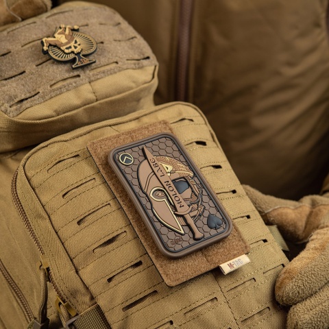M-TAC Naszywka na rzep Morale Patch Molon Labe Ace 3D PVC Coyote