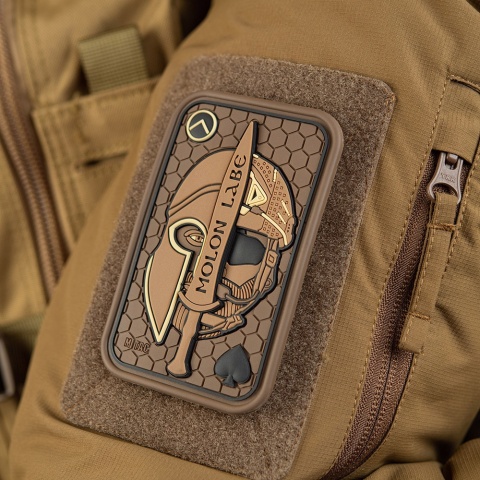 M-TAC Naszywka na rzep Morale Patch Molon Labe Ace 3D PVC Coyote