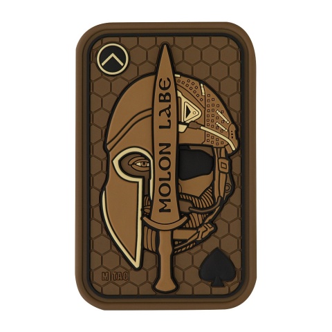 M-TAC Naszywka na rzep Morale Patch Molon Labe Ace 3D PVC Coyote
