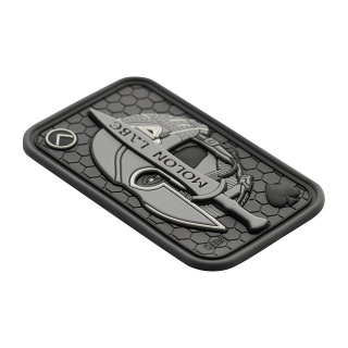 M-TAC Naszywka na rzep Morale Patch Molon Labe Ace 3D PVC Grey