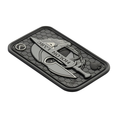 M-TAC Naszywka na rzep Morale Patch Molon Labe Ace 3D PVC Grey