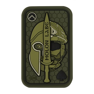 M-TAC Naszywka na rzep Morale Patch Molon Labe Ace 3D PVC Olive
