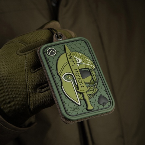M-TAC Naszywka na rzep Morale Patch Molon Labe Ace 3D PVC Olive