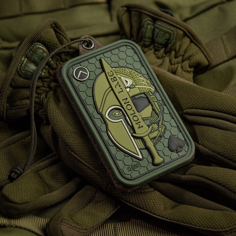 M-TAC Naszywka na rzep Morale Patch Molon Labe Ace 3D PVC Olive