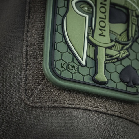 M-TAC Naszywka na rzep Morale Patch Molon Labe Ace 3D PVC Olive