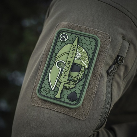 M-TAC Naszywka na rzep Morale Patch Molon Labe Ace 3D PVC Olive