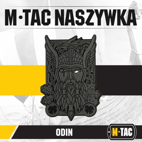 M-TAC Naszywka na rzep Odin 3D PVC Dark Grey