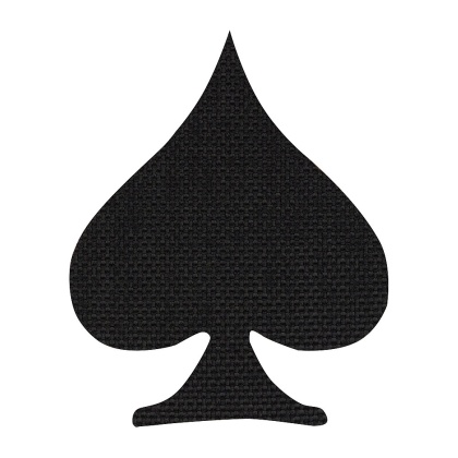 M-TAC Naszywka na rzep Spades Laser Cut Black