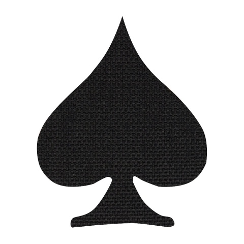 M-TAC Naszywka na rzep Spades Laser Cut Black