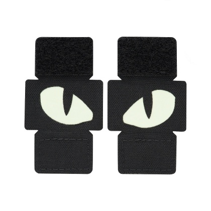 M-TAC Naszywka na rzep Tiger Eyes Laser Cut PAIR Black