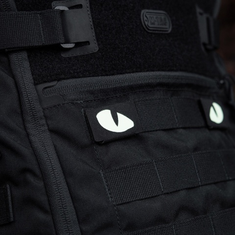 M-TAC Naszywka na rzep Tiger Eyes Laser Cut PAIR Black