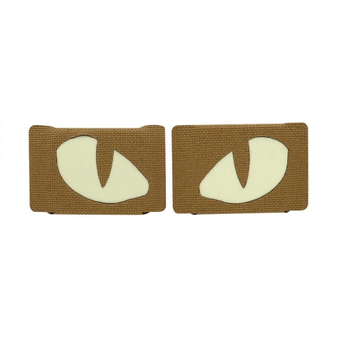 M-TAC Naszywka na rzep Tiger Eyes Laser Cut PAIR Coyote