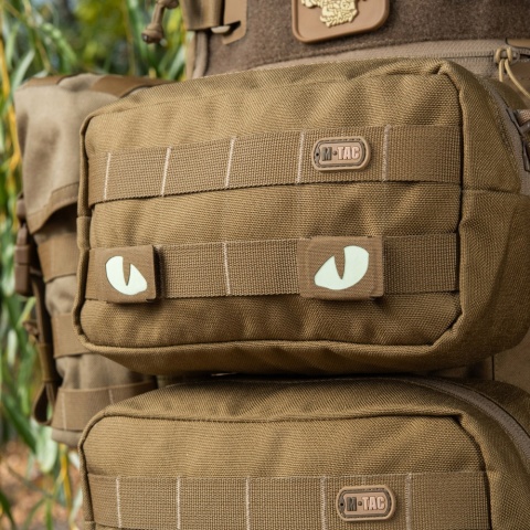 M-TAC Naszywka na rzep Tiger Eyes Laser Cut PAIR Coyote