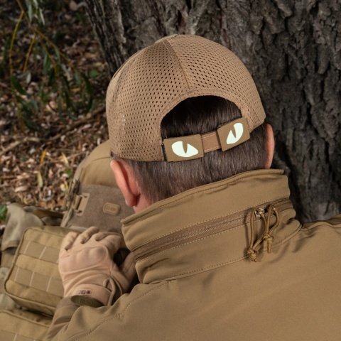 M-TAC Naszywka na rzep Tiger Eyes Laser Cut PAIR Coyote