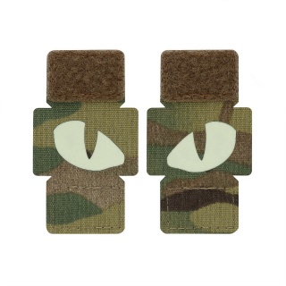 M-TAC Naszywka na rzep Tiger Eyes Laser Cut PAIR MultiCam
