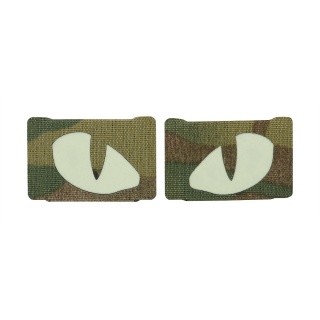 M-TAC Naszywka na rzep Tiger Eyes Laser Cut PAIR MultiCam