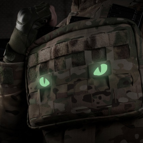 M-TAC Naszywka na rzep Tiger Eyes Laser Cut PAIR MultiCam