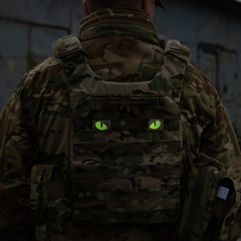 M-TAC Naszywka na rzep Tiger Eyes Laser Cut PAIR MultiCam
