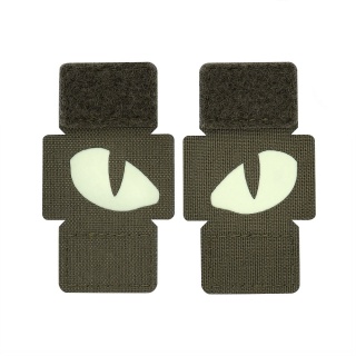 M-TAC Naszywka na rzep Tiger Eyes Laser Cut PAIR Ranger Green