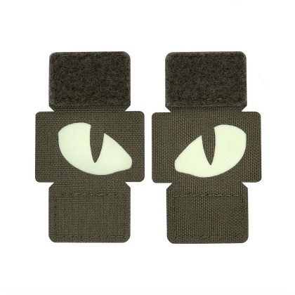 M-TAC Naszywka na rzep Tiger Eyes Laser Cut PAIR Ranger Green