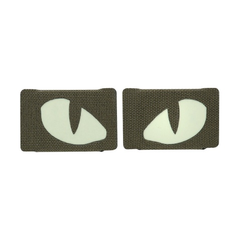 M-TAC Naszywka na rzep Tiger Eyes Laser Cut PAIR Ranger Green