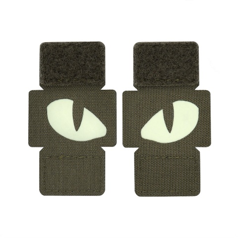 M-TAC Naszywka na rzep Tiger Eyes Laser Cut PAIR Ranger Green