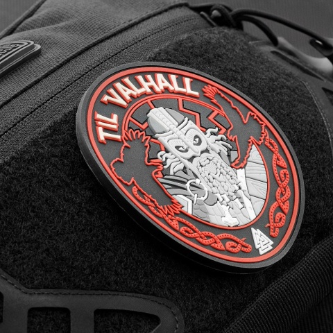 M-TAC Naszywka na rzep Til Valhall PVC Black Red